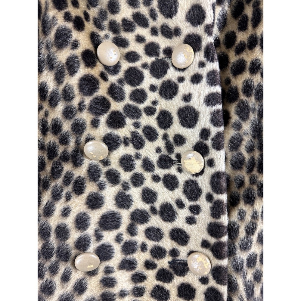 Safari Faux Leopard Coat CBK style City Chic NYC Street Style Old Money European - Picture 7 of 13